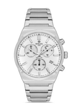 Hislon MS223S-02SS Masterwork Collection Safir Camlı Çelik Erkek Kol Saati