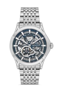 Hislon SD201S-11SS Solid Collection İskelet Kadran Otomatik Erkek Kol Saati