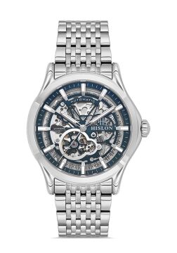 Hislon SD201S-11SS Solid Collection İskelet Kadran Otomatik Erkek Kol Saati