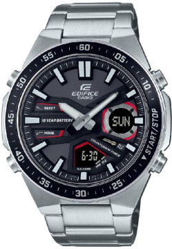 Casio Edifice EFV-C110D-1A4VDF Çelik Kordon Analog Dijital Erkek Kol Saati