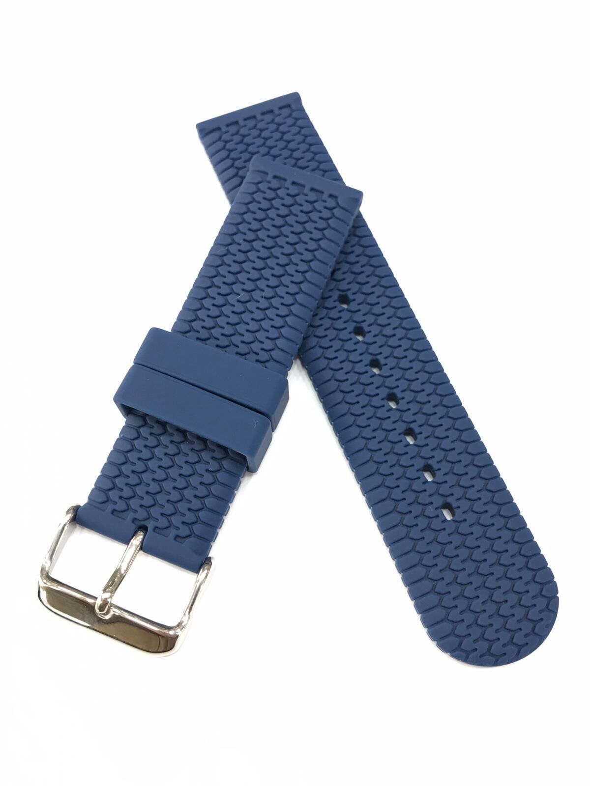 22 mm Spor Tasarım Suya Dayanıklı Renkli Kauçuk Saat Kordonu