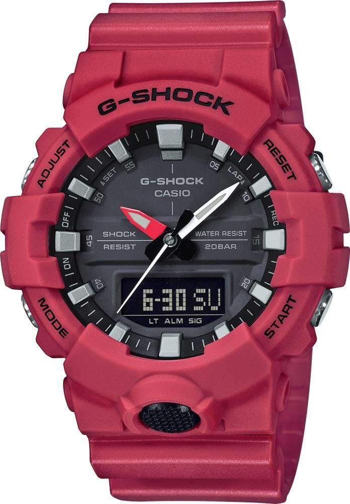 Casio G-Shock GA-800 Kırmızı Renk Orijinal Silikon Saat Kordonu