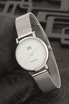 Q&Q QA21J201Y Hasır Çelik Kadın Kol Saati