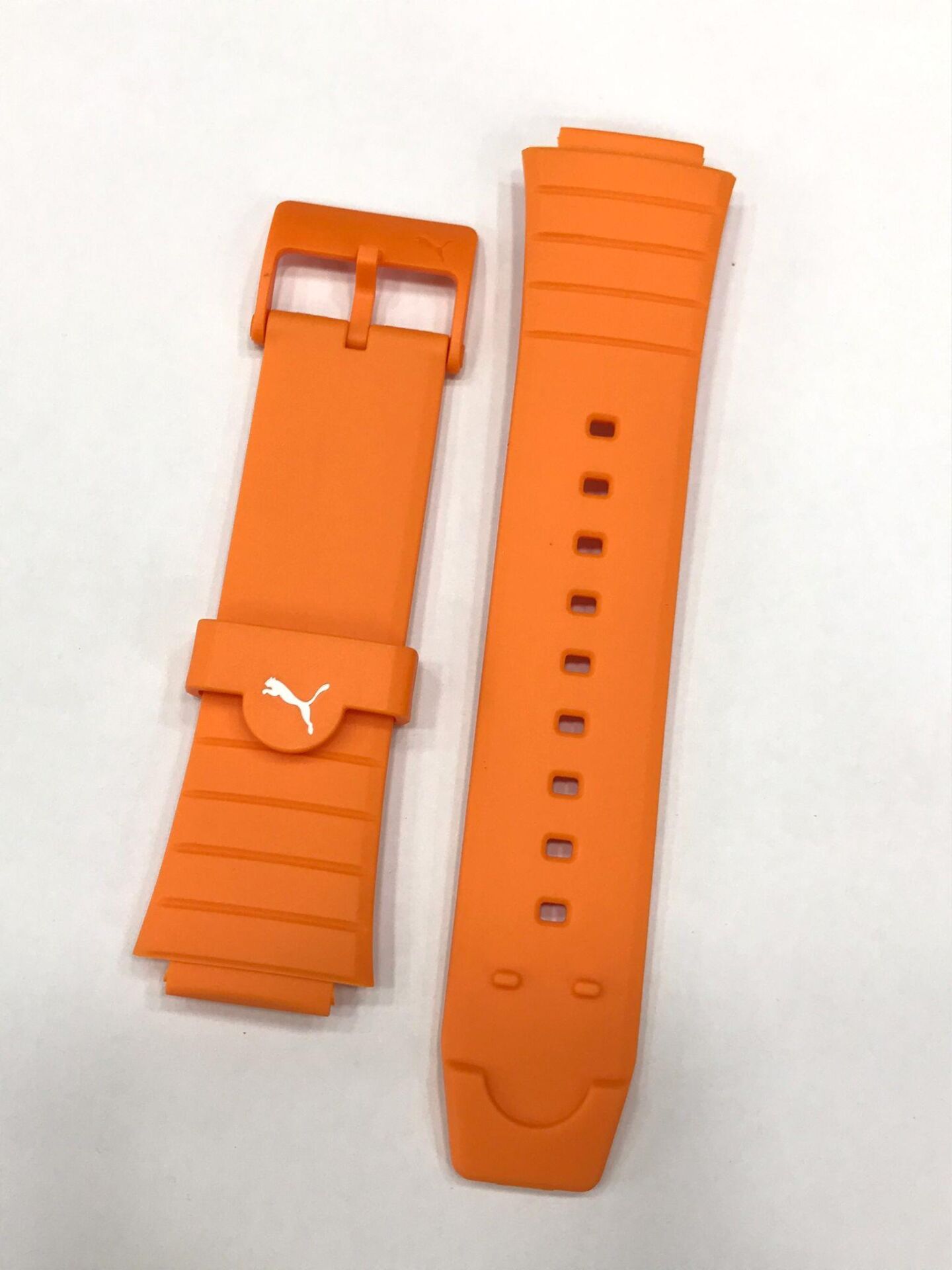 Siyah/Turuncu Renk Orijinal Silikon Saat Kordonu PU911281002