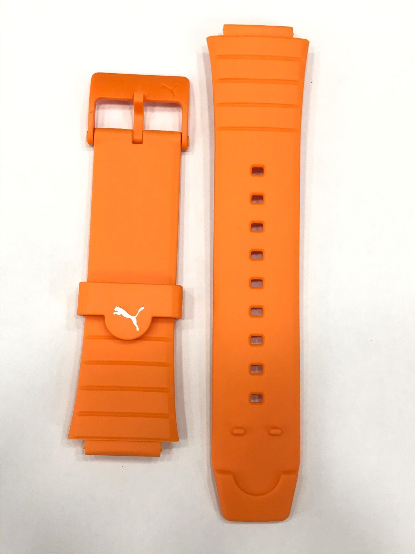 Siyah/Turuncu Renk Orijinal Silikon Saat Kordonu PU911281002