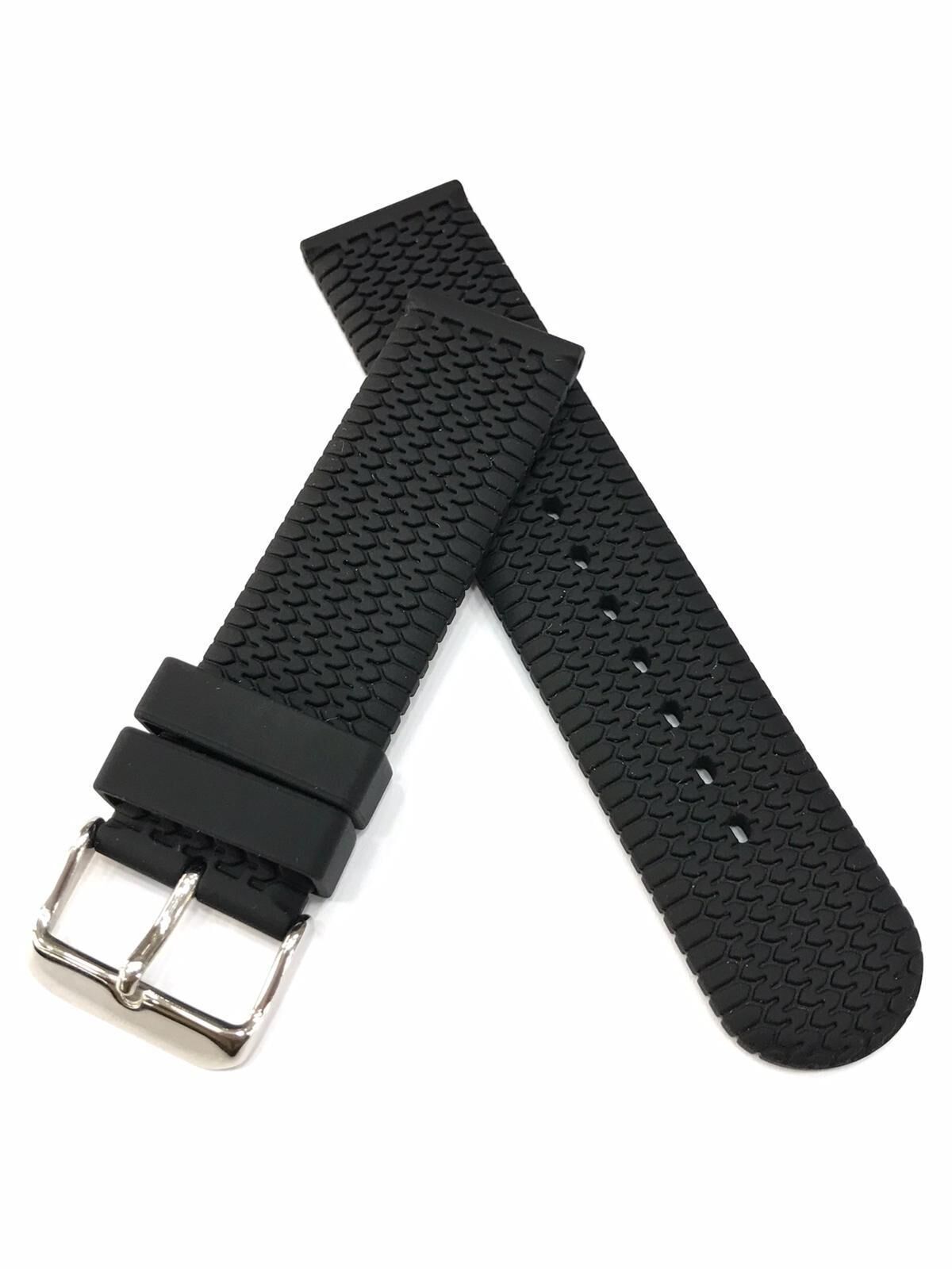 24 mm Spor Tasarım Suya Dayanıklı Renkli Kauçuk Saat Kordonu