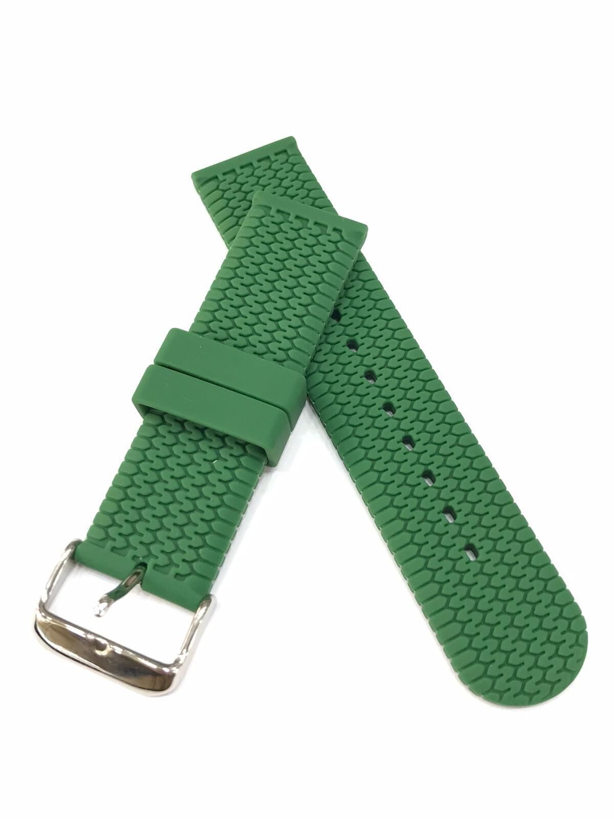 24 mm Spor Tasarım Suya Dayanıklı Renkli Kauçuk Saat Kordonu