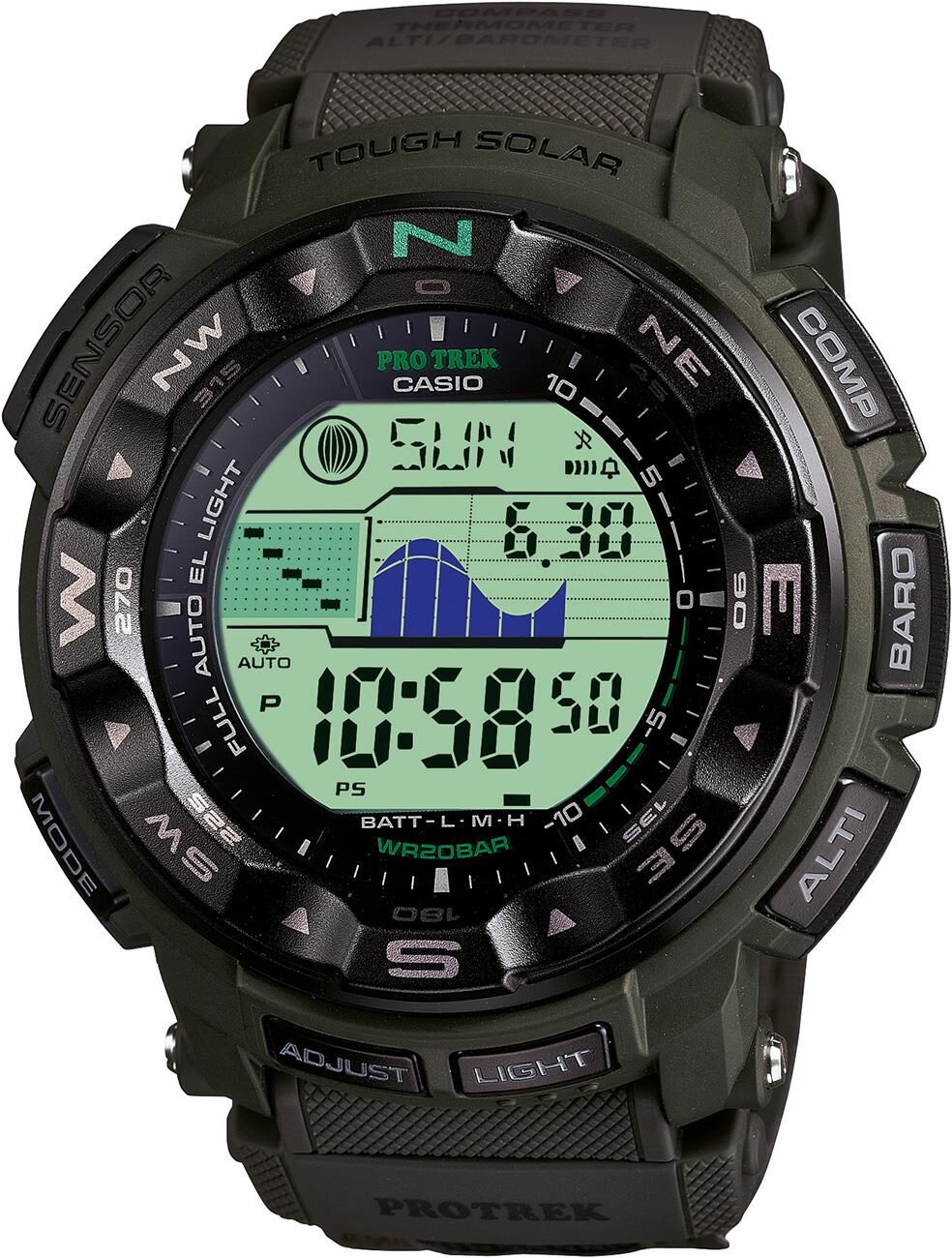Casio Protrek PRG-250B PRG-500 Orijinal Nato Bez Saat Kordonu