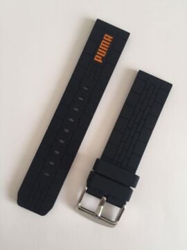 PU104151001 Siyah Renk Orijinal Silikon Saat Kordonu Kayışı