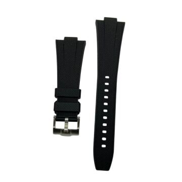 Tissot PRX-40 Uyumlu Siyah Silikon Saat Kordonu