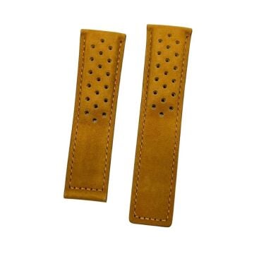 Tag Heuer 24x22 mm Taba Renk Süet Saat Kordonu