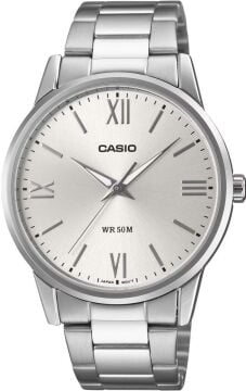 Casio MTP-1303DD-7AVDF Gümüş Kadran Roma Rakamlı Çelik Erkek Kol Saati
