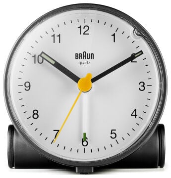 BRAUN BC01W BEYAZ KLASİK ANALOG ALARMLI MASA SAATİ