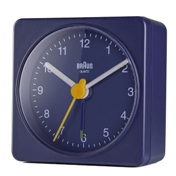 BRAUN BC02BL MAVİ KLASİK SEYAHAT ANALOG ALARMLI MASA SAATİ