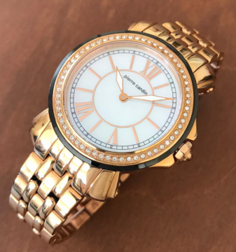 Pierre Cardin Bronz Çelik Kadın Kol Saati Sedef Ekranlı