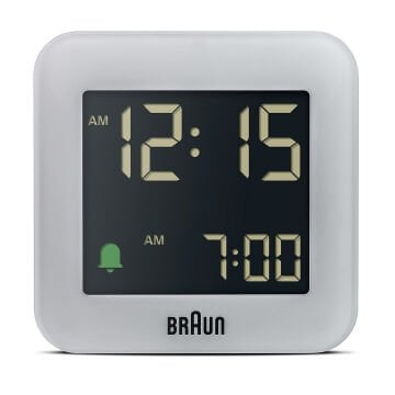 BRAUN BC08G GRİ KLASİK SEYAHAT DİJİTAL ALARMLI MASA SAATİ