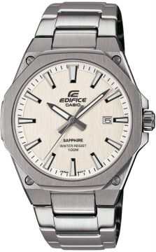 Casio EFR-S108D-7AVUDF Safir Camlı İnce Kasa Sekizgen Çelik Erkek Kol Saati