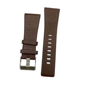 Diesel Uyumlu 29 mm Çift Pimli Açık Kahve Hakiki Deri Saat Kordonu