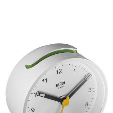 BRAUN BC12W BEYAZ KLASİK ANALOG ALARMLI MASA SAATİ