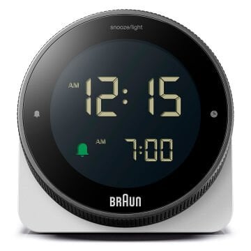 BRAUN BC24W BEYAZ DOKUNMATİK EKRANLI DİJİTAL ALARMLI MASA SAATi