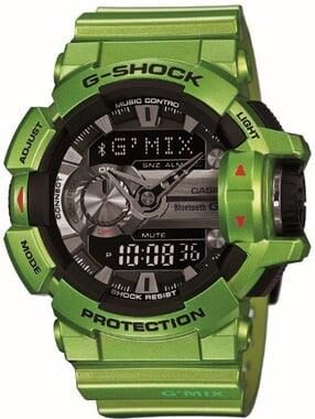 Casio G-Shock GBA-400 Yeşil Parlak Orijinal Silikon Saat Kordonu