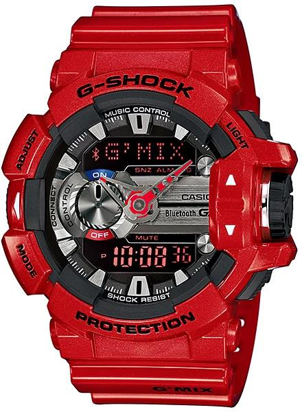 Casio G-Shock GBA-400 Kırmızı Parlak Orijinal Silikon Saat Kordonu