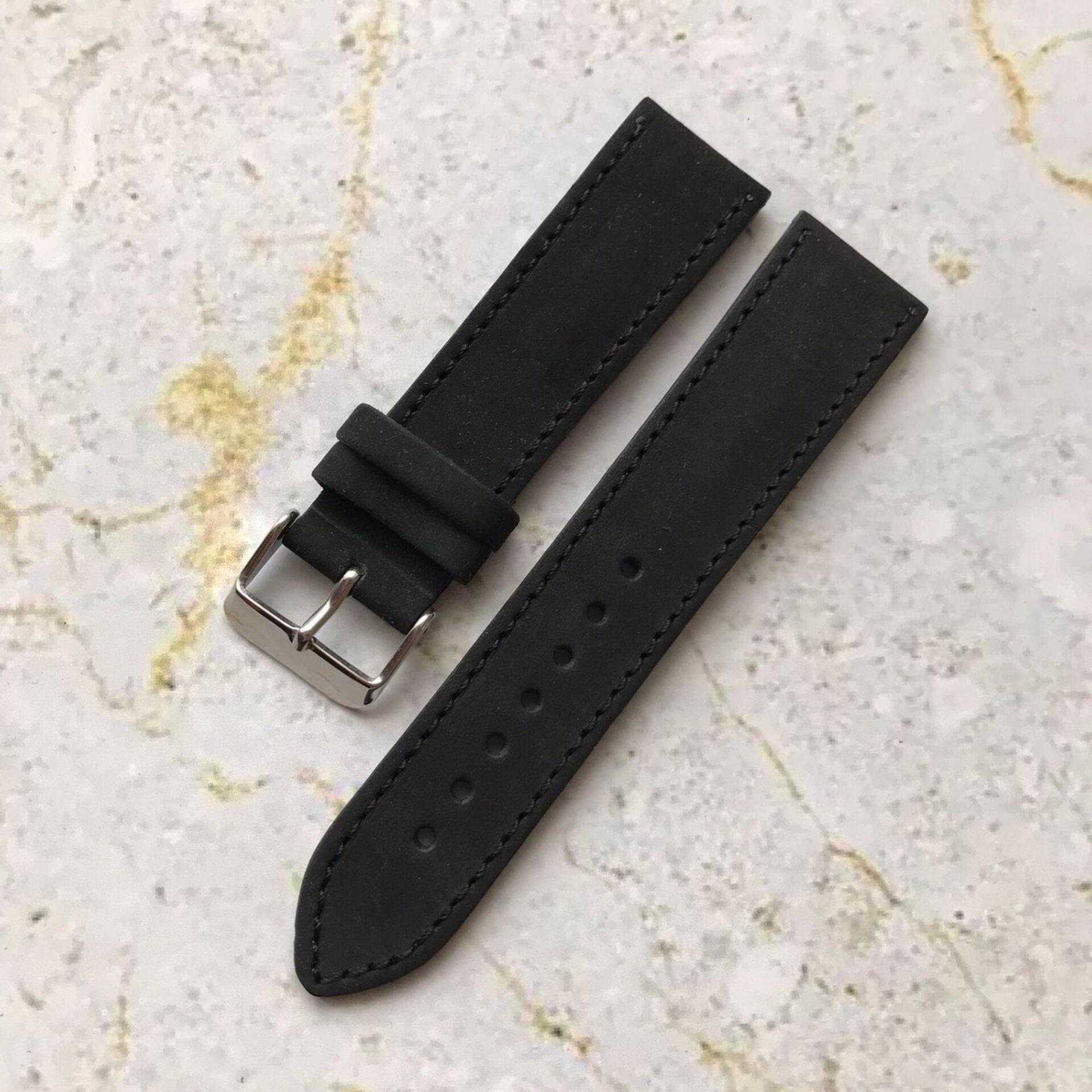 22 mm Renkli Üst Kalite İşçilik Hakiki Deri Saat Kordonu Akıllı Saat Kordonu Lacivert