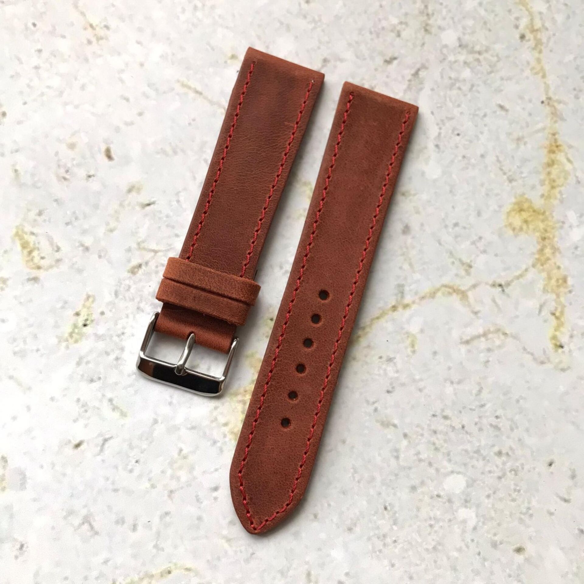 22 mm Renkli Üst Kalite İşçilik Hakiki Deri Saat Kordonu Akıllı Saat Kordonu