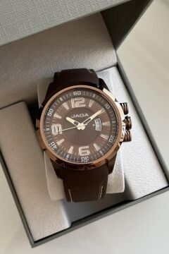 Jaga Kahverengi Silikon Kordon Erkek Kol Saati