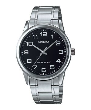 Casio MTP-V001D-1BUDF Siyah Kadranlı Gümüş Çelik Erkek Kol Saati
