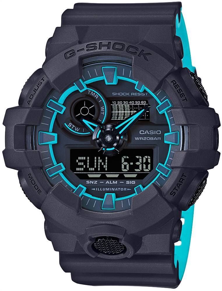Casio G-Shock GA-700 Gri Renk Orijinal Shock Lastiği Kasa Silikonu