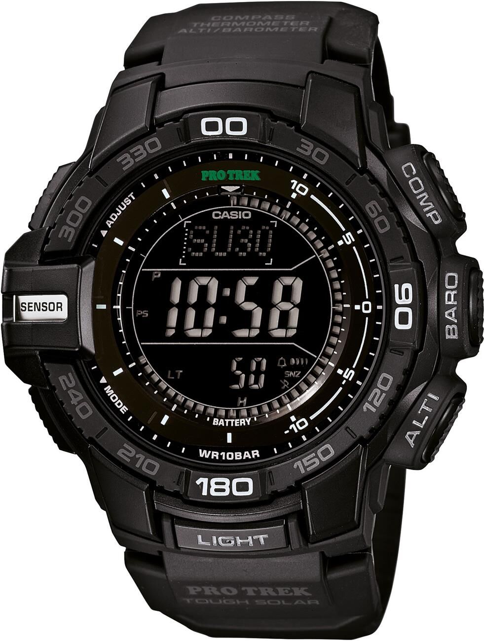 Casio Pro Trek PRG-270 Siyah Orijinal Silikon Saat Kordonu