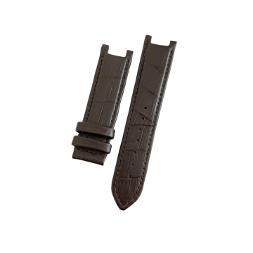 Guess Uyumlu 22 mm Hakiki Deri Saat Kordonu Klipsli Model - Acı Kahve