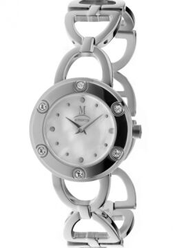 Momentus Sedef Ekran Çelik Halkalı Kadın Kol Saati