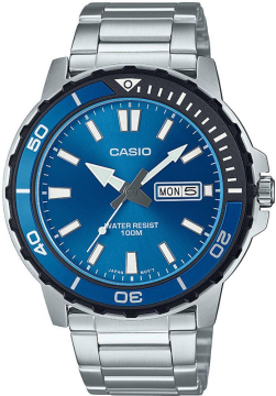 Casio MTD-125D-2A1VDF Mavi Kadran Çelik Sportif Erkek Kol Saati