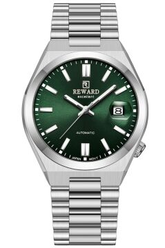 Reward RWA144312 Miyota 8200 Otomatik Orman Yeşili Kadran Çelik Erkek Kol Saati