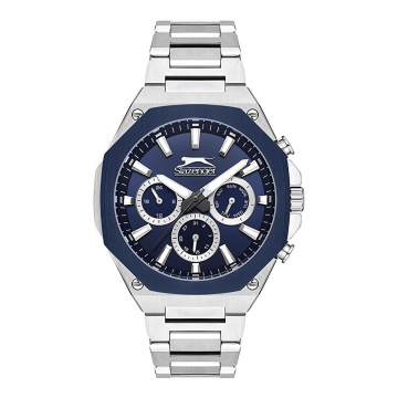 Slazenger SL.09.2322.2 Gümüş Renk Paslanmaz Çelik Köşeli Erkek Kol Saati