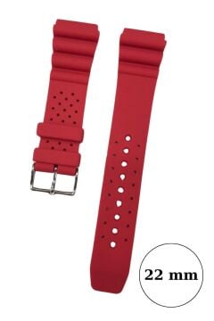 Dalgıç Saatleri ve Spor Saatler için 22 mm Kauçuk Saat Kordonu