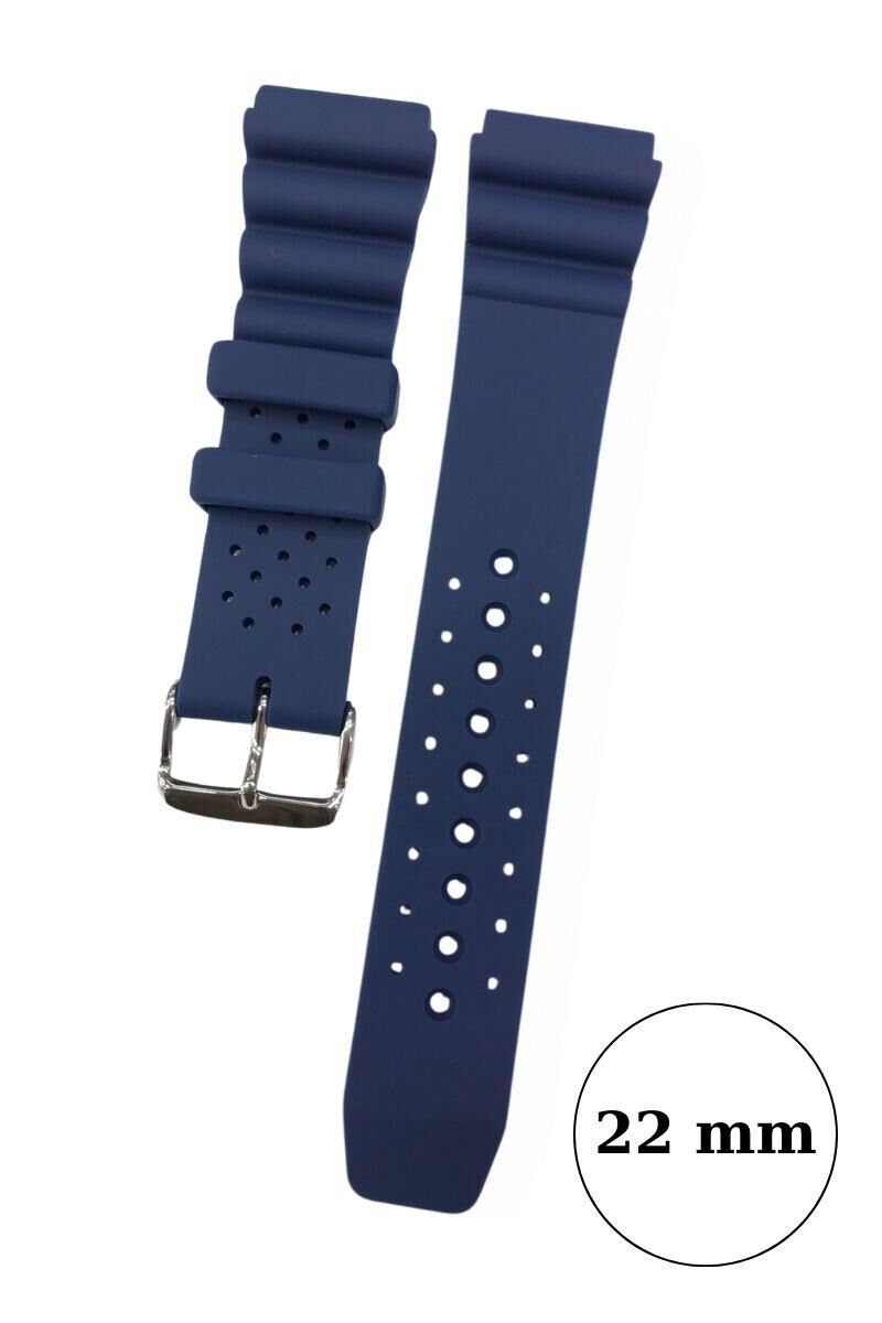 Dalgıç Saatleri ve Spor Saatler için 22 mm Kauçuk Saat Kordonu