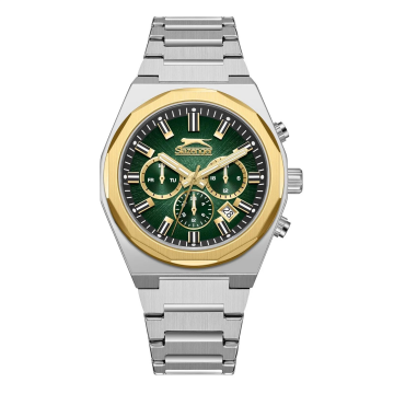 Slazenger SL.09.2398.2 Gümüş Renk Paslanmaz Çelik Köşeli Erkek Kol Saati