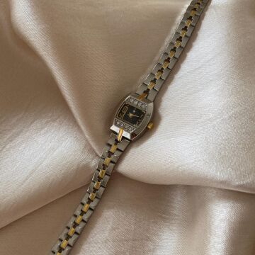 Q&Q Superior Paslanmaz Çelik Özel Tasarım Kordon Küçük Vintage Kadın Kol Saati