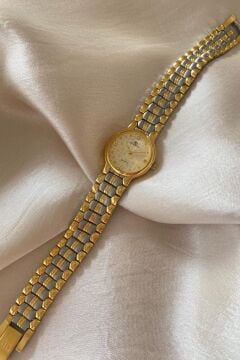 Diablo Hakiki Kaplama Özel Tasarım Çelik Kordon Küçük Vintage Kadın Kol Saati