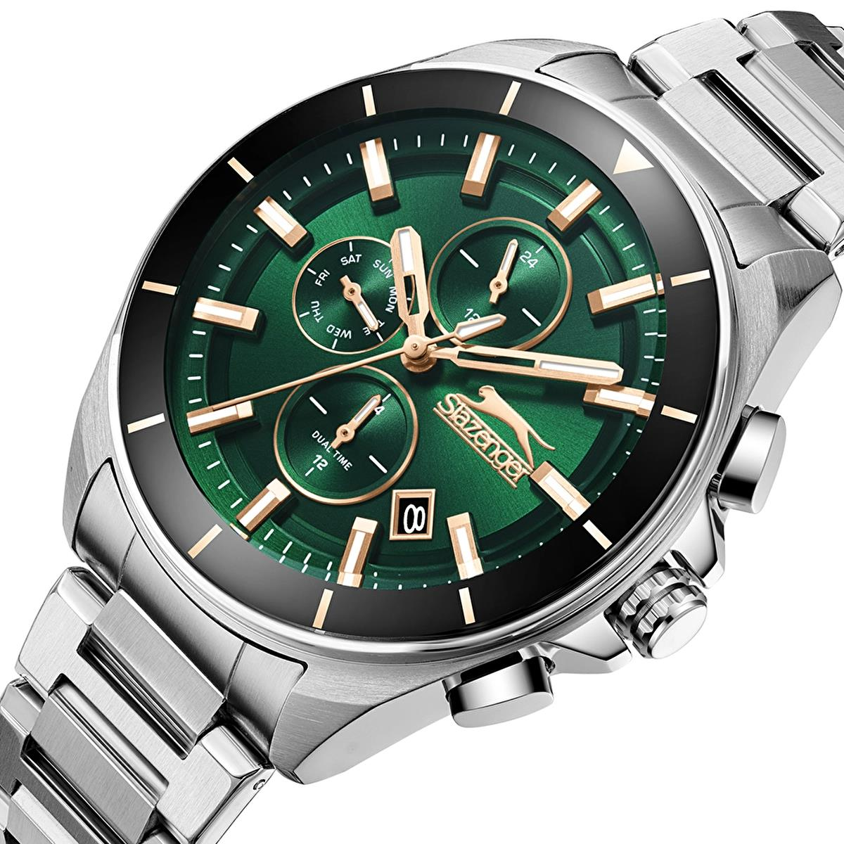 Slazenger SL.09.2393.2 Serisi Gümüş Renk Paslanmaz Çelik Erkek Kol Saati