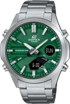 Casio Edifice EFV-C120D-3ADF Yeşil Kadran Ana-Digi Çelik Erkek Kol Saati
