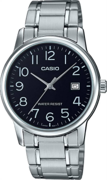 Casio MTP-V002D-1BUDF Siyah Kadran Çelik Erkek Kol Saati