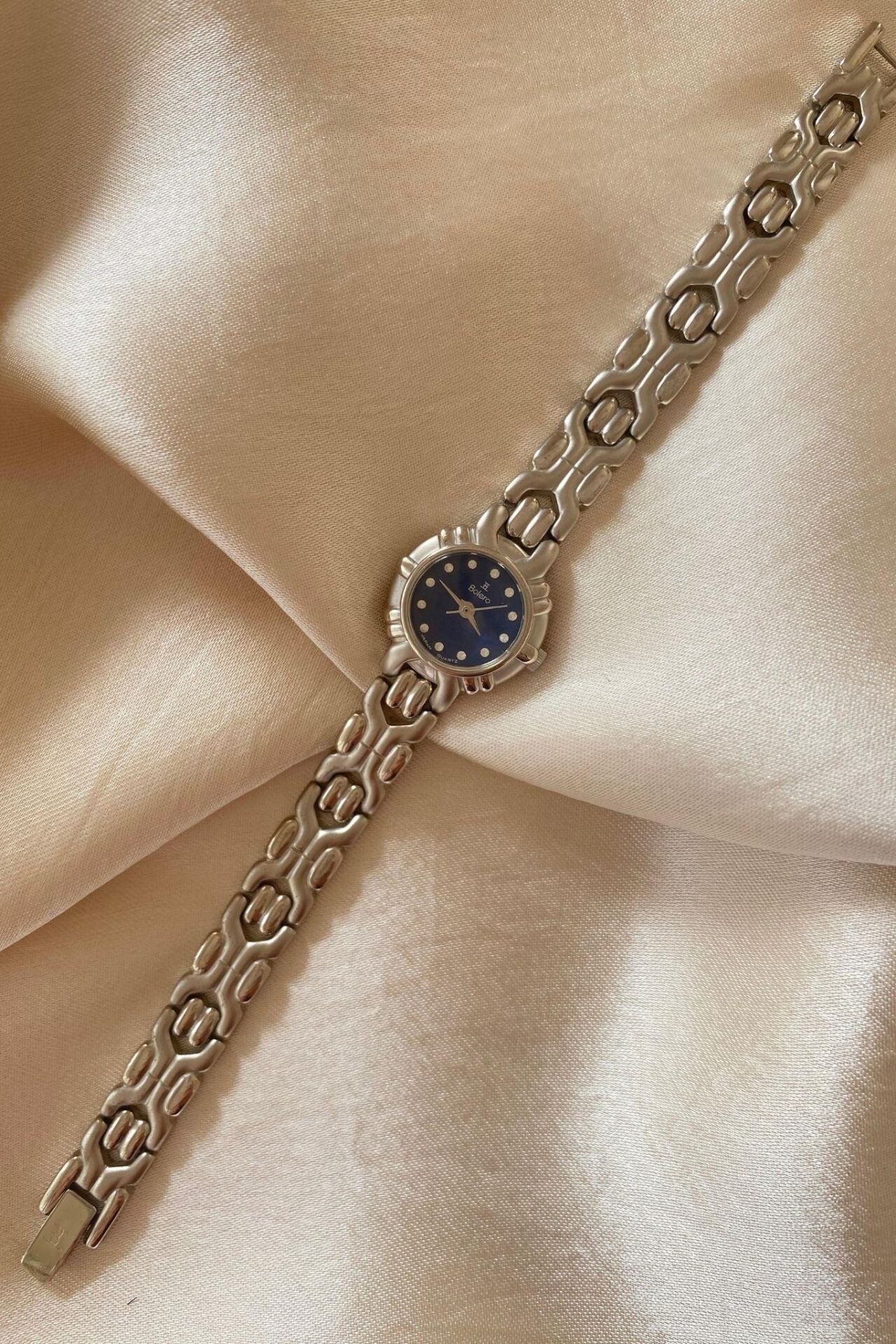 Bolero Japan Paslanmaz Çelik Özel Tasarım Kordon Dikdörtgen Küçük Vintage Kadın Kol Saati