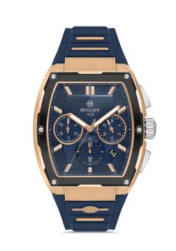 Hislon MS151T-11MR Masterwork Collection Tonneau Kasa Rose Gold Silikon Erkek Kol Saati