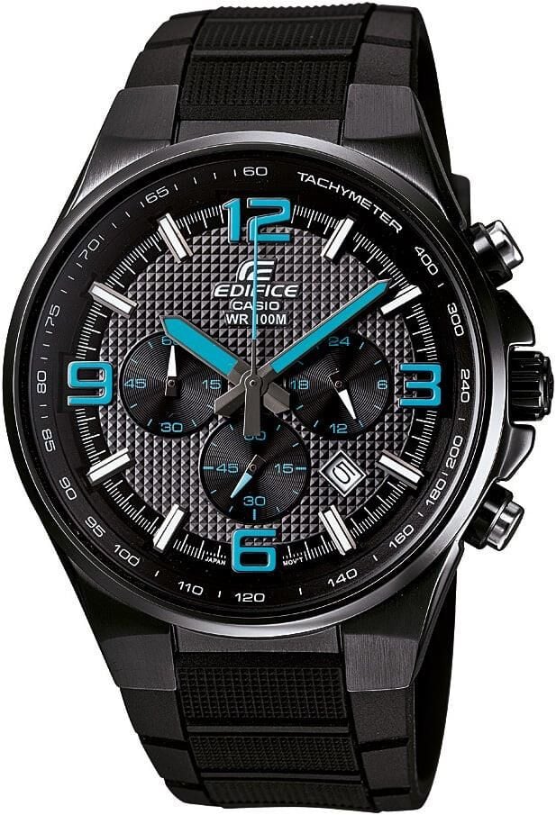 Casio Edifice EFR-515PB Siyah Orijinal Silikon Saat Kordonu