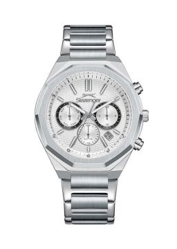 Slazenger SL.09.2503.2 Serisi Gümüş Renk Paslanmaz Çelik Köşeli Erkek Kol Saati