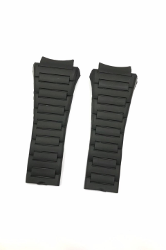 Porsche Design Saatler ile Uyumlu Siyah Silikon Saat Kordonu